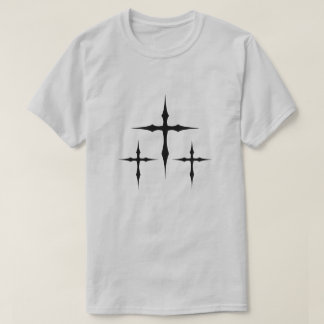 Gothic Cross T-Shirt – Dark Aesthetic Triple Cross Tシャツ