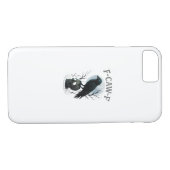 Gothic Crow F Caw F Raven Skull Halloween Graphic Case-Mate iPhoneケース (裏面(横))