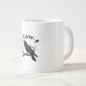 Gothic Crow Funny F-Caw-F Humor Essential Creative ジャンボコーヒーマグカップ (正面右)