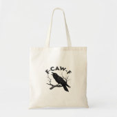 Gothic Crow Funny F-Caw-F Humor Essential Creative トートバッグ (正面)