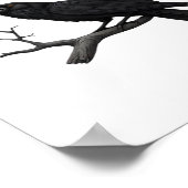 Gothic Crow Funny F-Caw-F Humor Essential Creative ポスター (角)