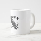 Gothic Crow Humor F-Caw-F Funny Essential ジャンボコーヒーマグカップ (正面右)