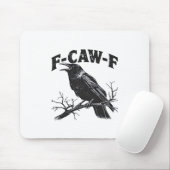 Gothic Crow Humor F-Caw-F Funny Essential マウスパッド (マウス)