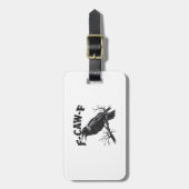Gothic Crow Humor F-Caw-F Funny Essential ラゲッジタグ (正面縦)