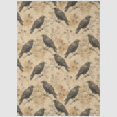 Gothic Crow Pattern Decoupage Tissue Paper 薄葉紙 (正面)