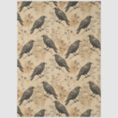 Gothic Crow Pattern Tissue Paper 薄葉紙 (正面)