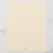 Gothic Damask Frame Stationery Paper レターヘッド (裏面)