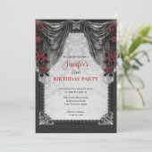 Gothic Dark Birthday invitation 招待状 (スタンド正面)