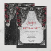 Gothic Dark Birthday invitation 招待状 (正面/裏面)