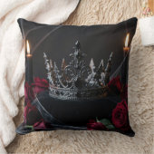 Gothic Dark Fantasy Crown Pillow クッション (ブランケット)