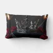 Gothic Dark Fantasy Crown Pillow ランバークッション (裏面)