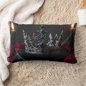 Gothic Dark Fantasy Crown Pillow ランバークッション (ブランケット)