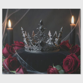 Gothic Dark Fantasy Crown Wrapping Paper ラッピングペーパー