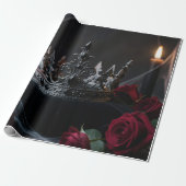 Gothic Dark Fantasy Crown Wrapping Paper ラッピングペーパー (アンロールド)
