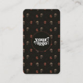 Gothic Dark Halloween QR Code Vertical  名刺 (正面)