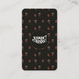 Gothic Dark Halloween QR Code Vertical  名刺