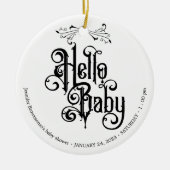 Gothic Dark Hello Thank You セラミックオーナメント (正面)