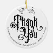 Gothic Dark Hello Thank You セラミックオーナメント (裏面)
