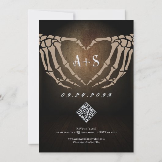 Gothic Dark In This Life & The Next Ghost Wedding 招待状 (裏面)