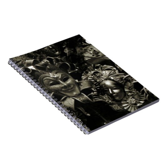 Gothic Dark Masquerade Masks Black ノートブック (右側)