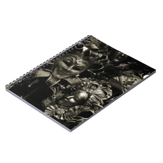 Gothic Dark Masquerade Masks Black ノートブック (左側)