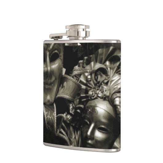 Gothic Dark Masquerade Masks Black フラスク (左)