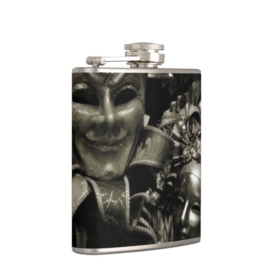 Gothic Dark Masquerade Masks Black フラスク (右)