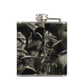 Gothic Dark Masquerade Masks Black フラスク (裏面)