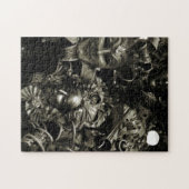 Gothic Dark Masquerade Masks Black and White ジグソーパズル (横)