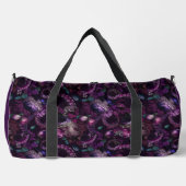 Gothic Dark Pink Tentacle With Flowers ダッフルバッグ (正面)