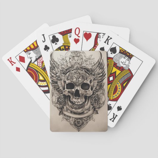 Gothic Decks: Skull-themed Classic Playing Cards  トランプ (裏面)
