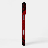 Gothic Design in Red and Black iPhoneケース (右側面)