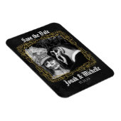 Gothic Dia De Los Muertos Save The Date マグネット (右側)