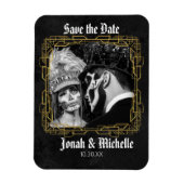 Gothic Dia De Los Muertos Save The Date マグネット (縦)
