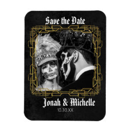 Gothic Dia De Los Muertos Save The Date マグネット
