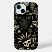 Gothic Dinosaur Skeleton Engraving Pattern  Case-Mate iPhoneケース (裏面)