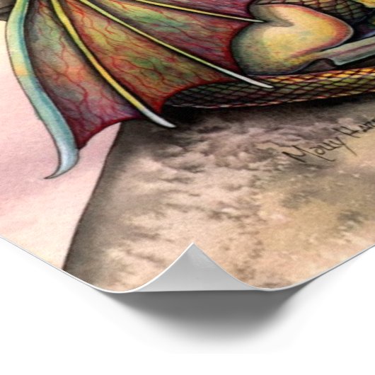 Gothic Dragon Fairy Poster by Molly Harrison ポスター (角)