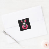 Gothic Easter Bunny – Skull Art - Autocolante スクエアシール (封筒)