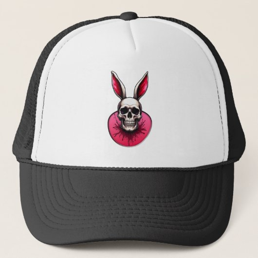 Gothic Easter Bunny – Skull Art - boné キャップ (正面)