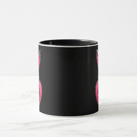 Gothic Easter Bunny – Skull Art - caneca マグカップ (中央)