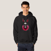 Gothic Easter Bunny – Skull Art - moletom パーカ (正面フル)