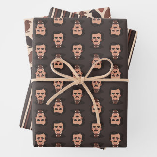 Gothic Edgar Allan Poe Wrapping Paper Set ラッピングペーパーシート