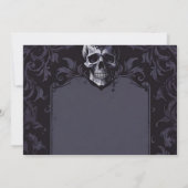 Gothic Elegance Purple Boho Skull Save The Date セーブザデート (裏面)