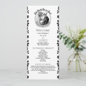 Gothic Elegant Till Death Skeleton Wedding  プログラム (スタンド正面)