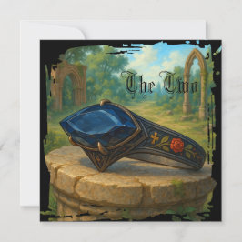 Gothic engagement gift カード