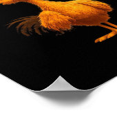 Gothic F-Caw-F Crow Funny Humor ポスター (角)