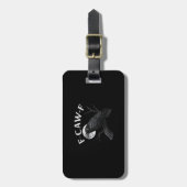 Gothic F-Caw-F Humor Funny Crow ラゲッジタグ (正面縦)