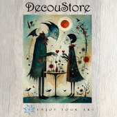 Gothic Fairy Tale Couple Decoupage 薄葉紙