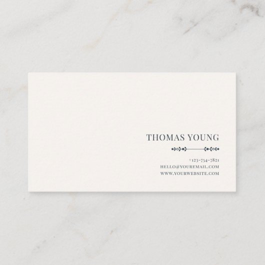 Gothic Fairytale Celestial Moon Burgundy Rose 名刺 (裏面)