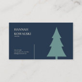 Gothic Fairytale Crescent Moon Lake Floral 名刺 (裏面)